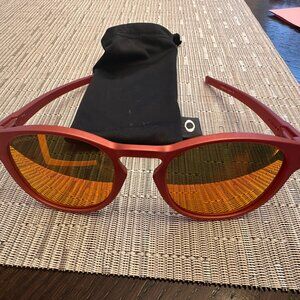 Oakley Latch Prizm Unisex Sunglasses - Red Metallic